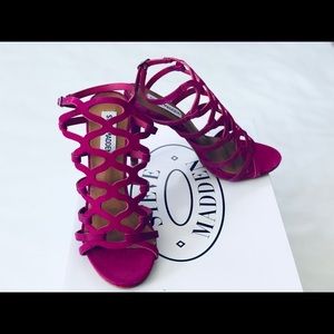 SOLD! Steve Madden Fuchsia Caged Heel Sandals